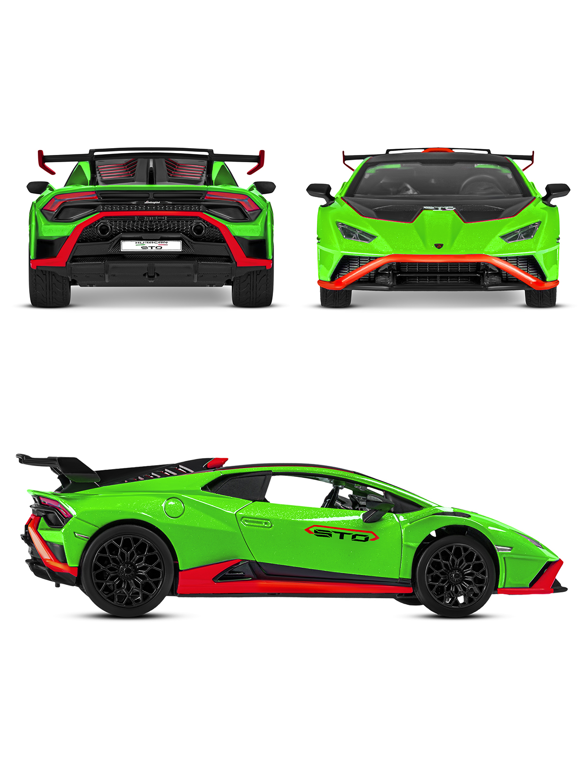 Автомобиль АВТОпанорама Lamborghini Huracan STO 1:32 JB1251662 - фото 8