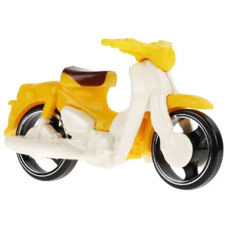 Мотоцикл Hot Wheels Honda Honda Super Cub желтый 1:64