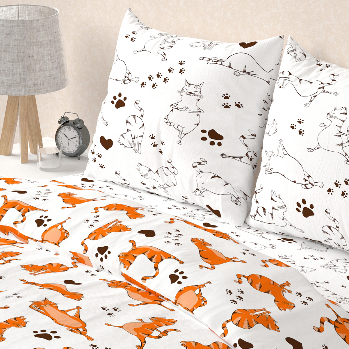 Комплект постельного белья BRAVO Котойога двуспальный 4 предм. - фото 12