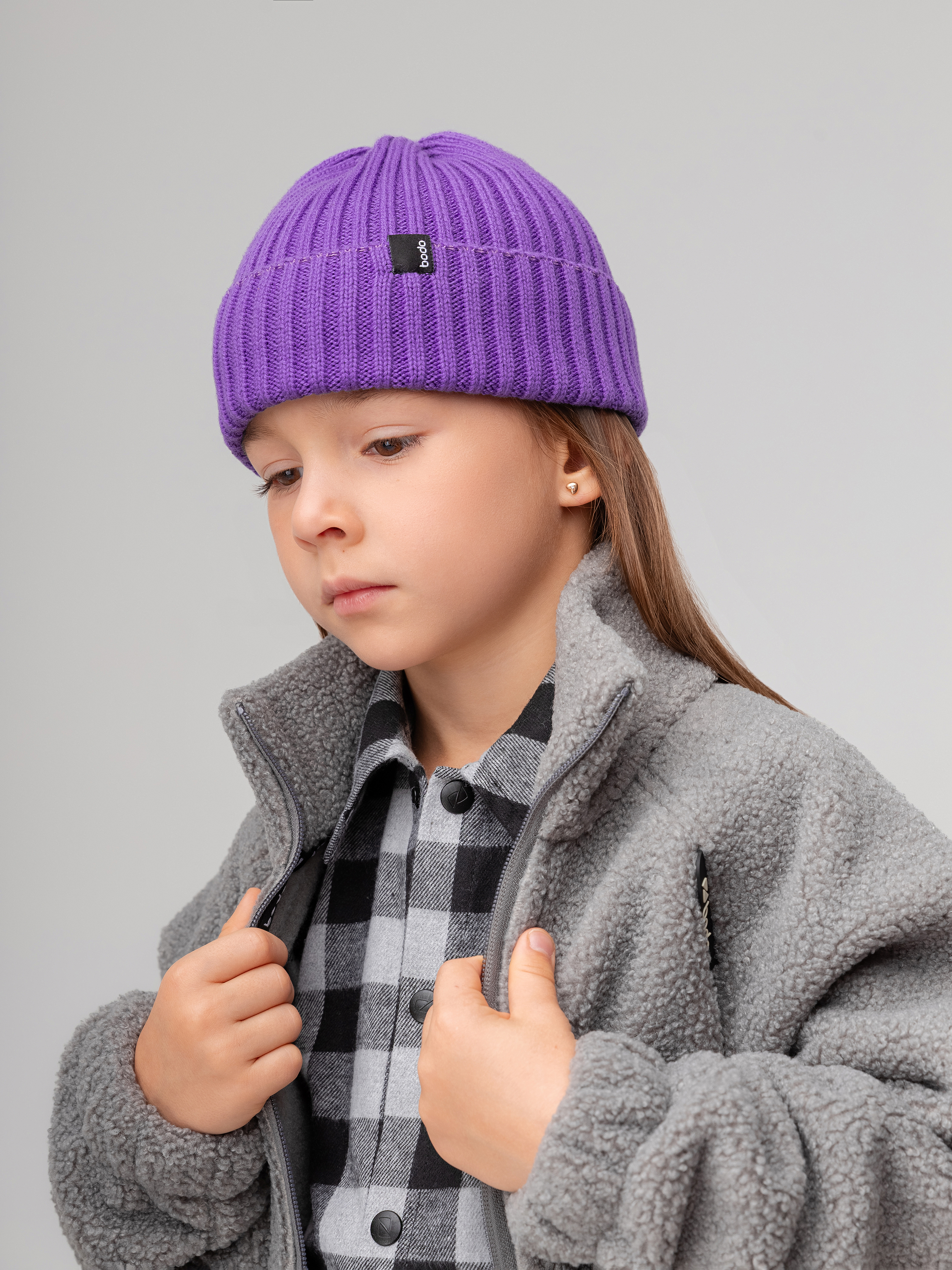 Шапка Bodo 10-405MU_фиолетовый - фото 2