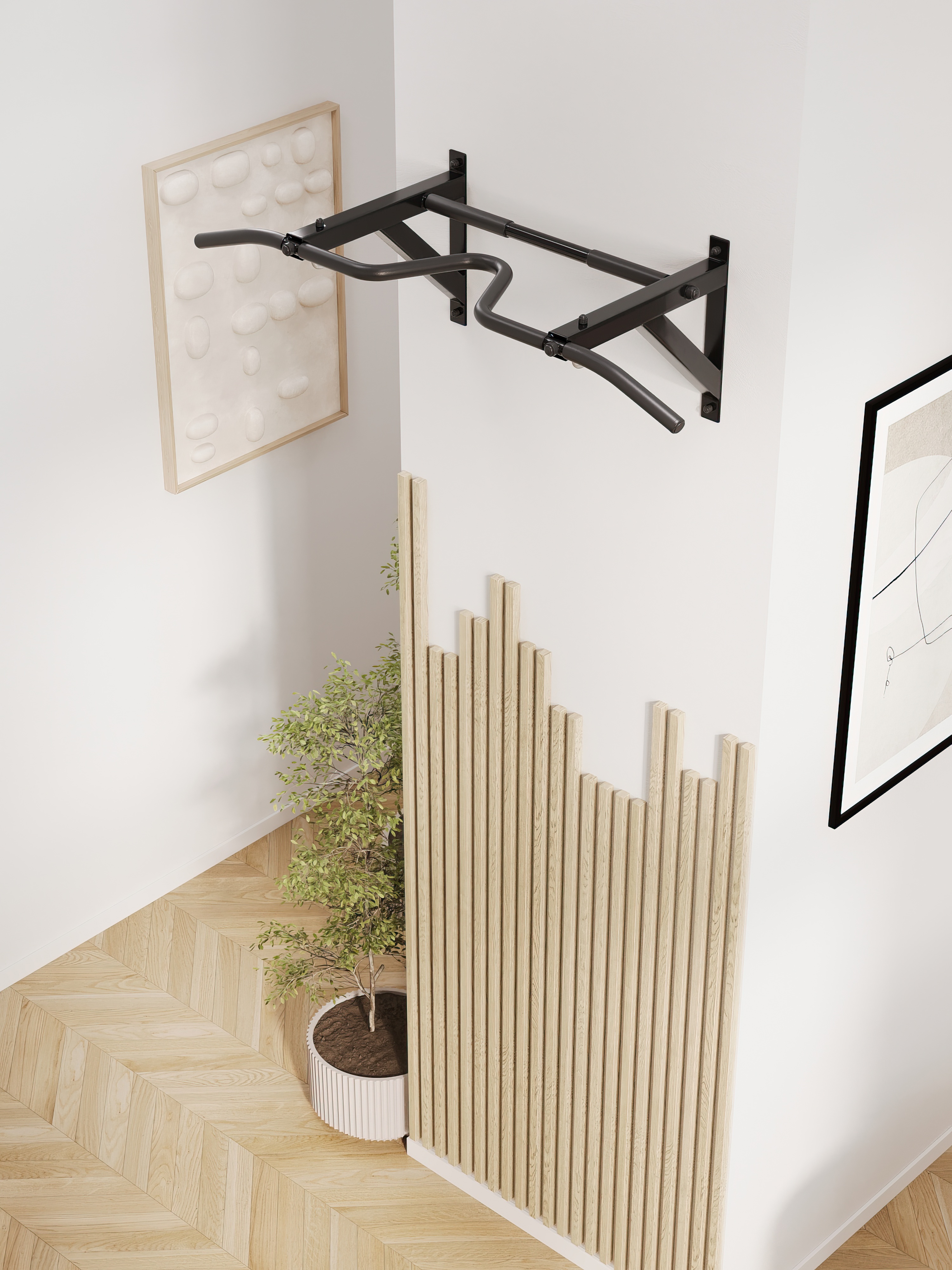 Турник настенный VENOM PRO - прорезиненные хваты - фото 8