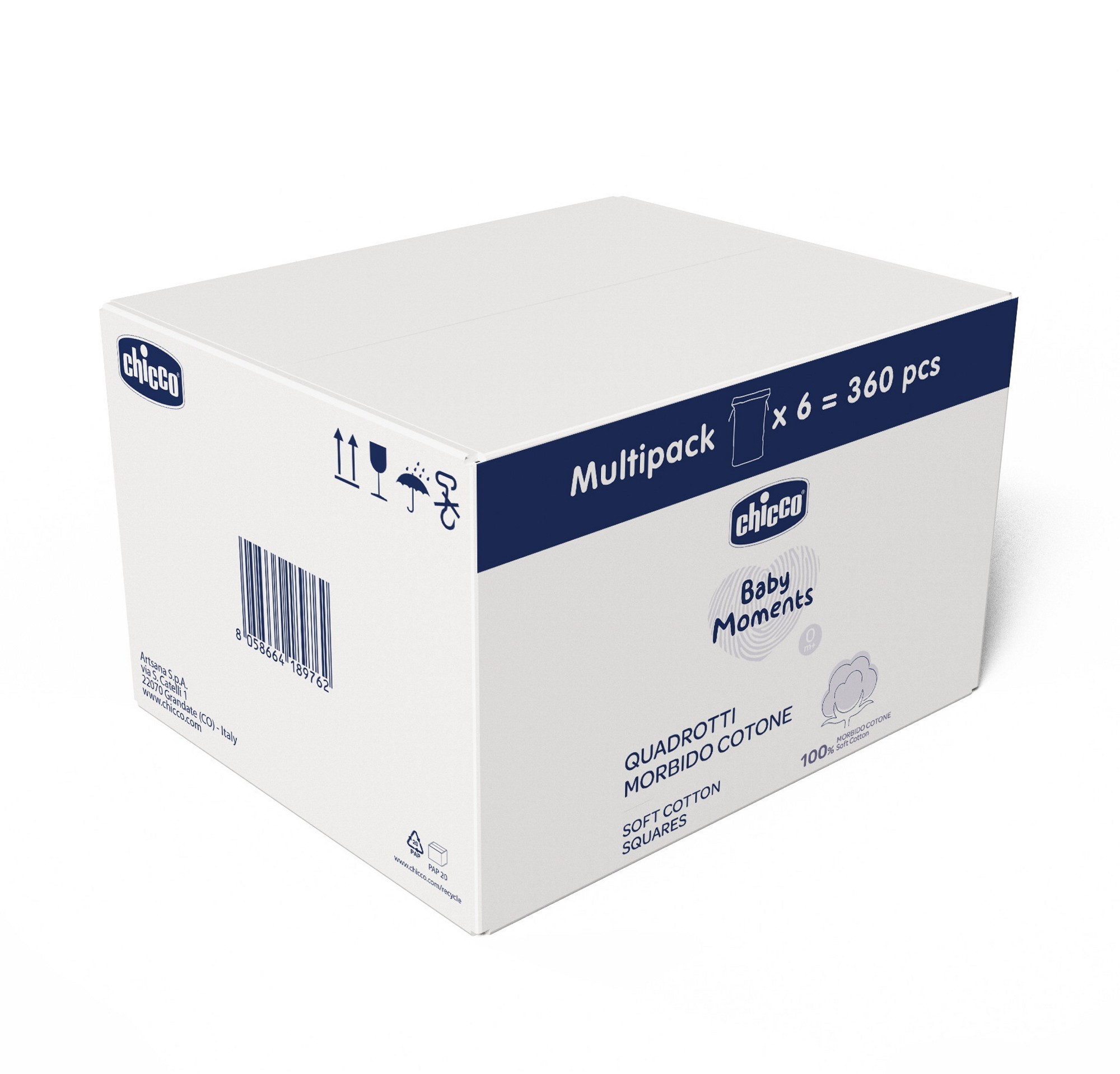 Ватные диски Chicco 1 упак. 360 шт. - фото 9