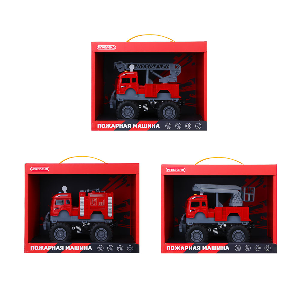 Пожарная машина Игроленд со светом и звуком 292-446 - фото 3
