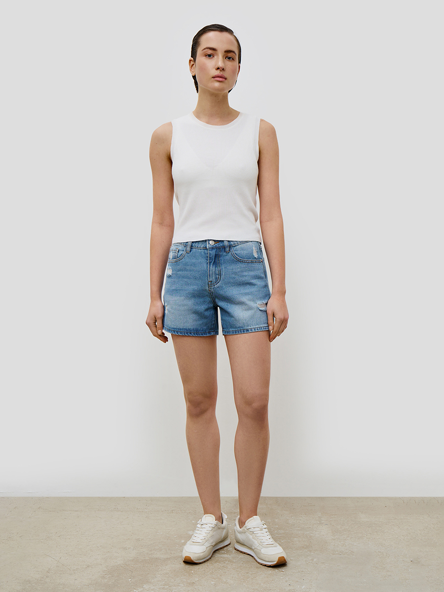 Шорты Baon B3223010/LIGHT BLUE DENIM - фото 2