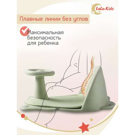 Стульчик для купания LaLa-Kids детский на присосках - Машинка