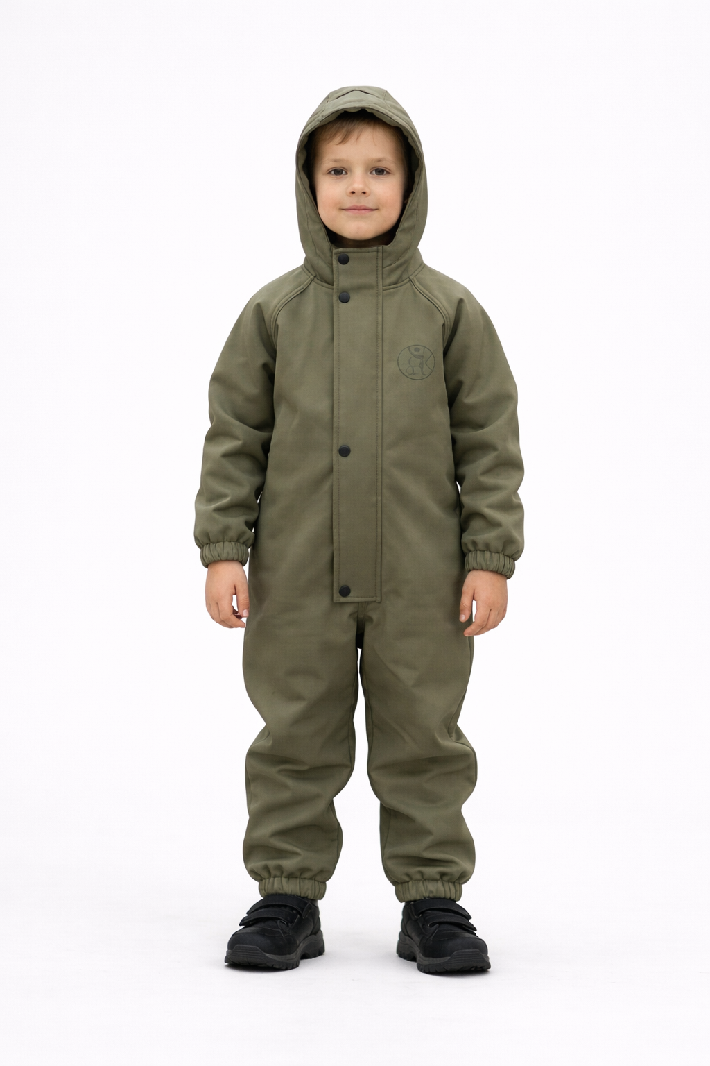 Комбинезон Супер Пупс Комб/сф/пл/оливковый - фото 1