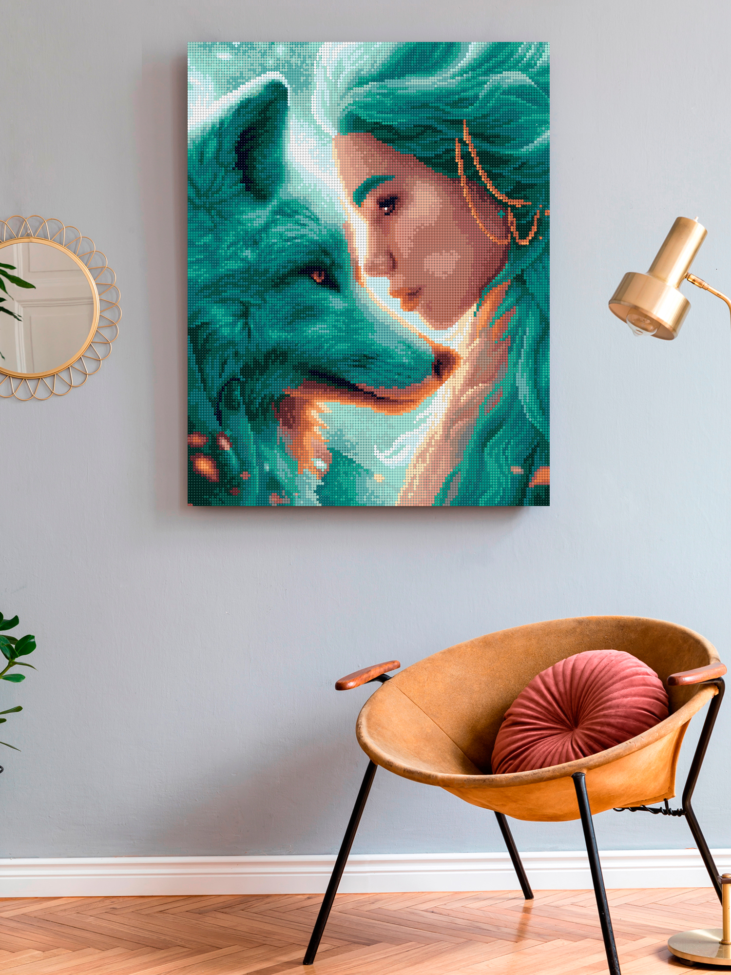 Алмазная мозаика Art on Canvas Дружба с волком в ассортименте - фото 3
