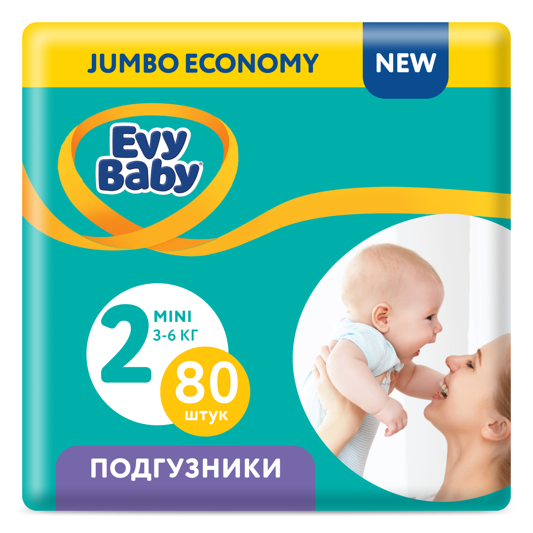 Подгузники Evy Baby S 80 шт. - фото 1