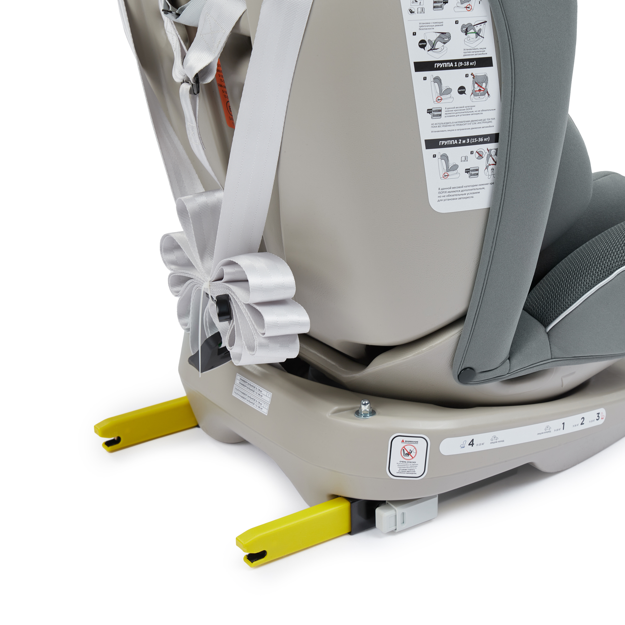 Автокресло Happy Baby Unix Isofix 0+/1/2/3 (0-36 кг) зеленый - фото 7