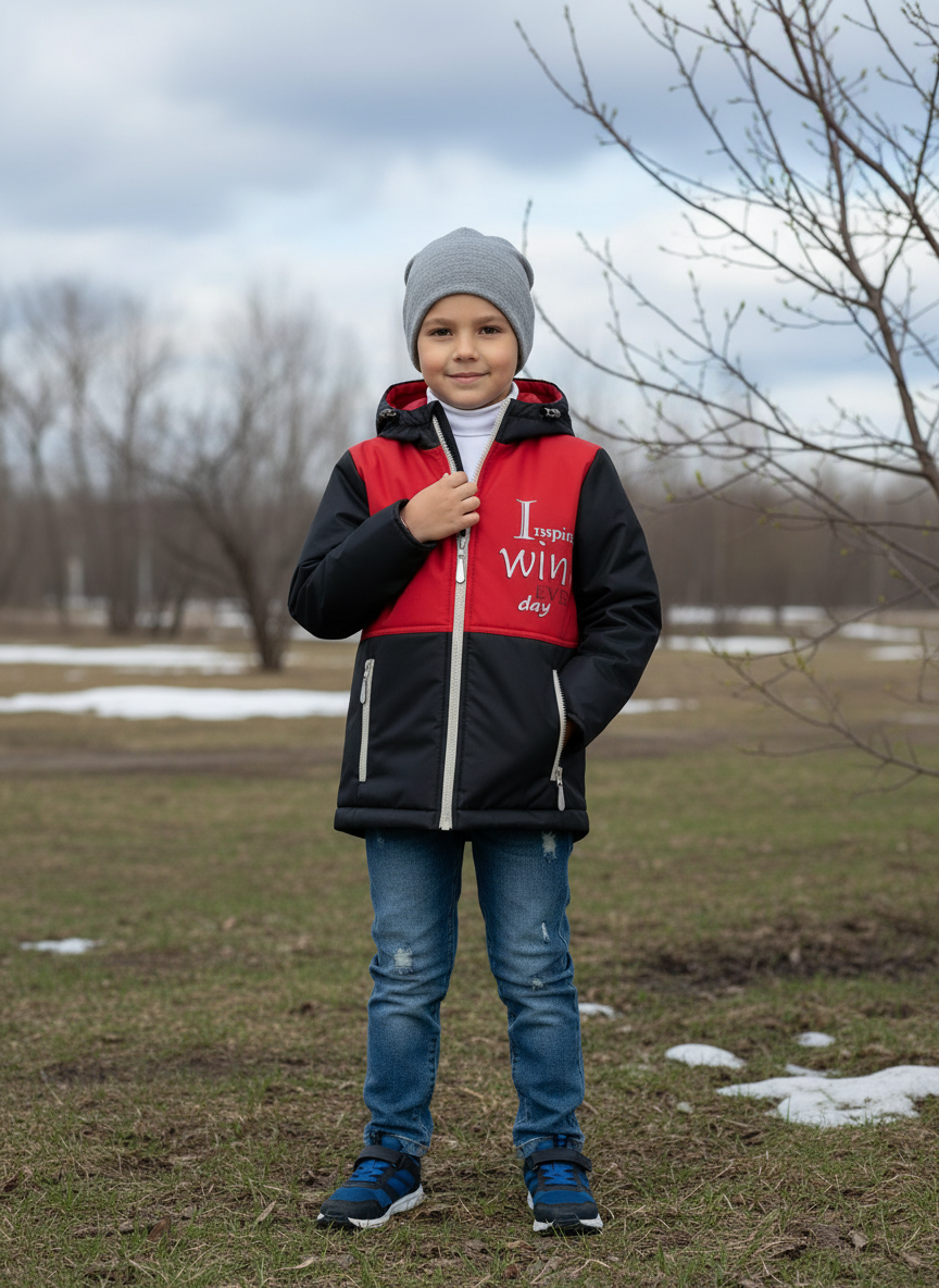 Куртка Arctic kids 70-023/1 черный - фото 2