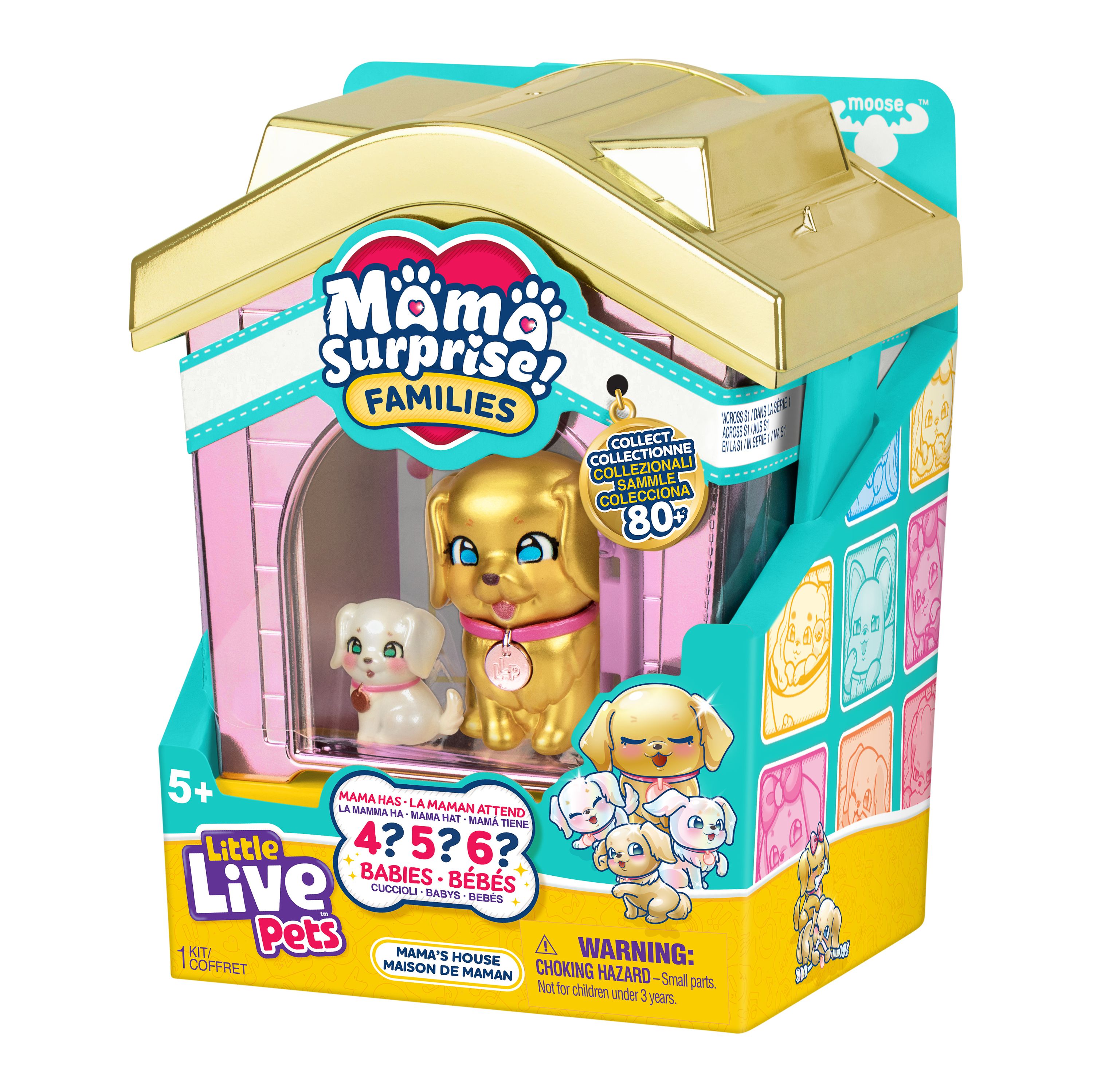 Игровой набор Moose cемья собачек в домике - фото 2