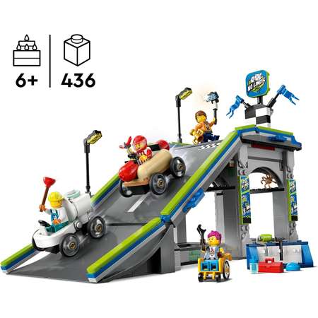 Конструктор LEGO City Трасса с рампой блочный