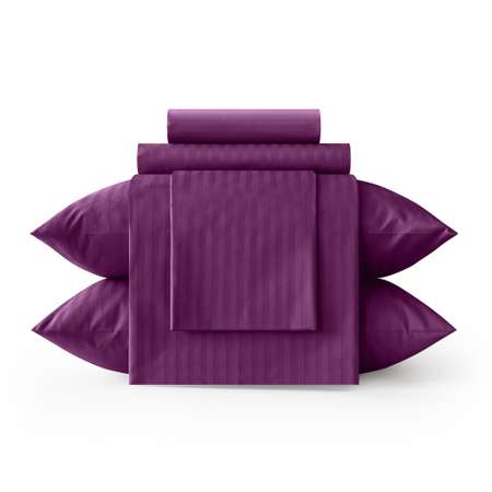 Пододеяльник LOVEME Violet 148х215 см страйп-сатин 100% хлопок