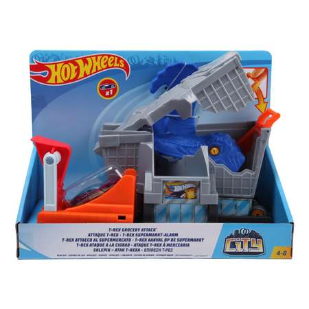 Трек Hot Wheels Атака Ти-Рекса с пусковой установкой