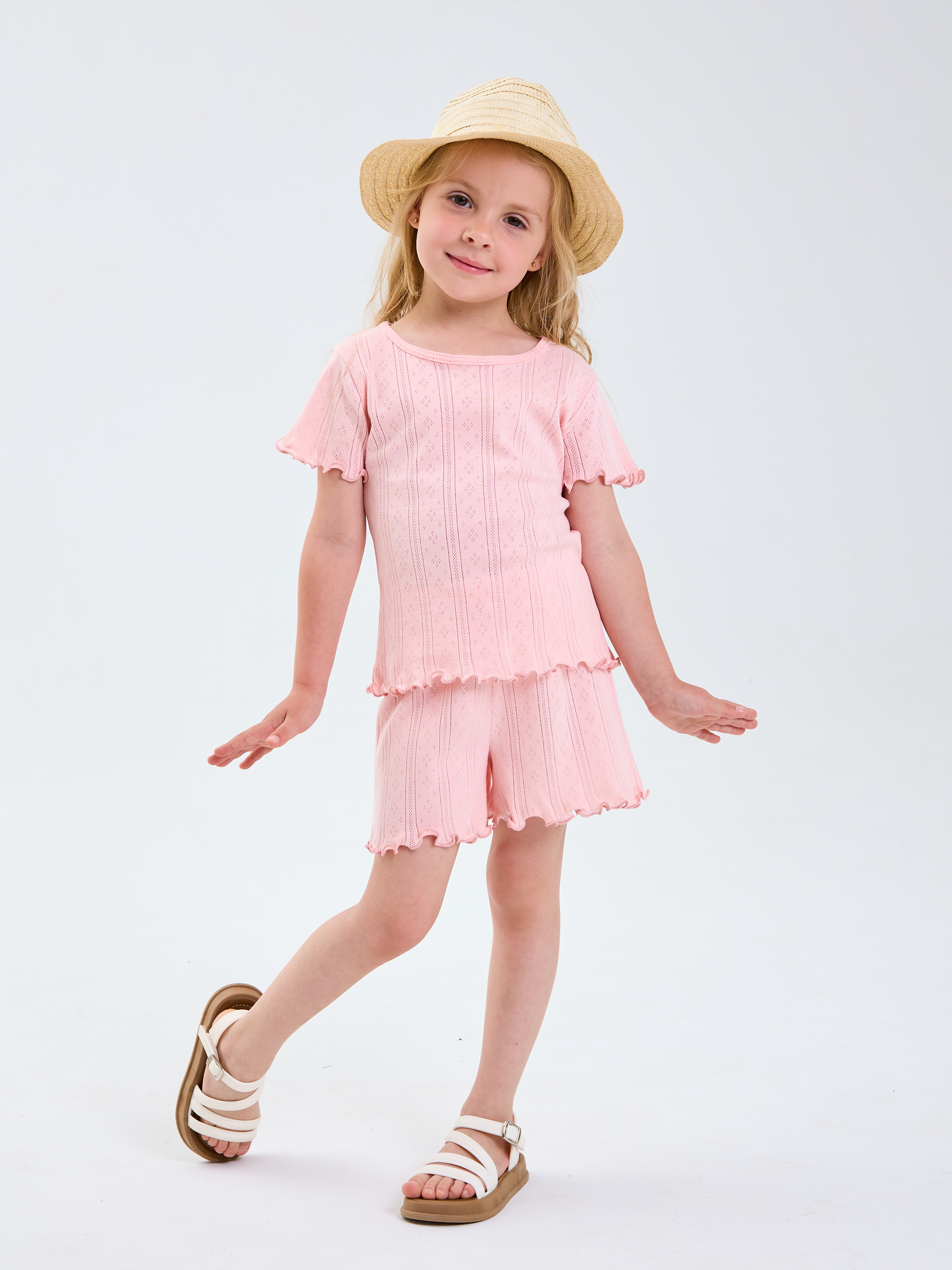 Футболка и шорты Mil Art kids 1902201549SUIT-SHORTS-TONKII-PINK - фото 4