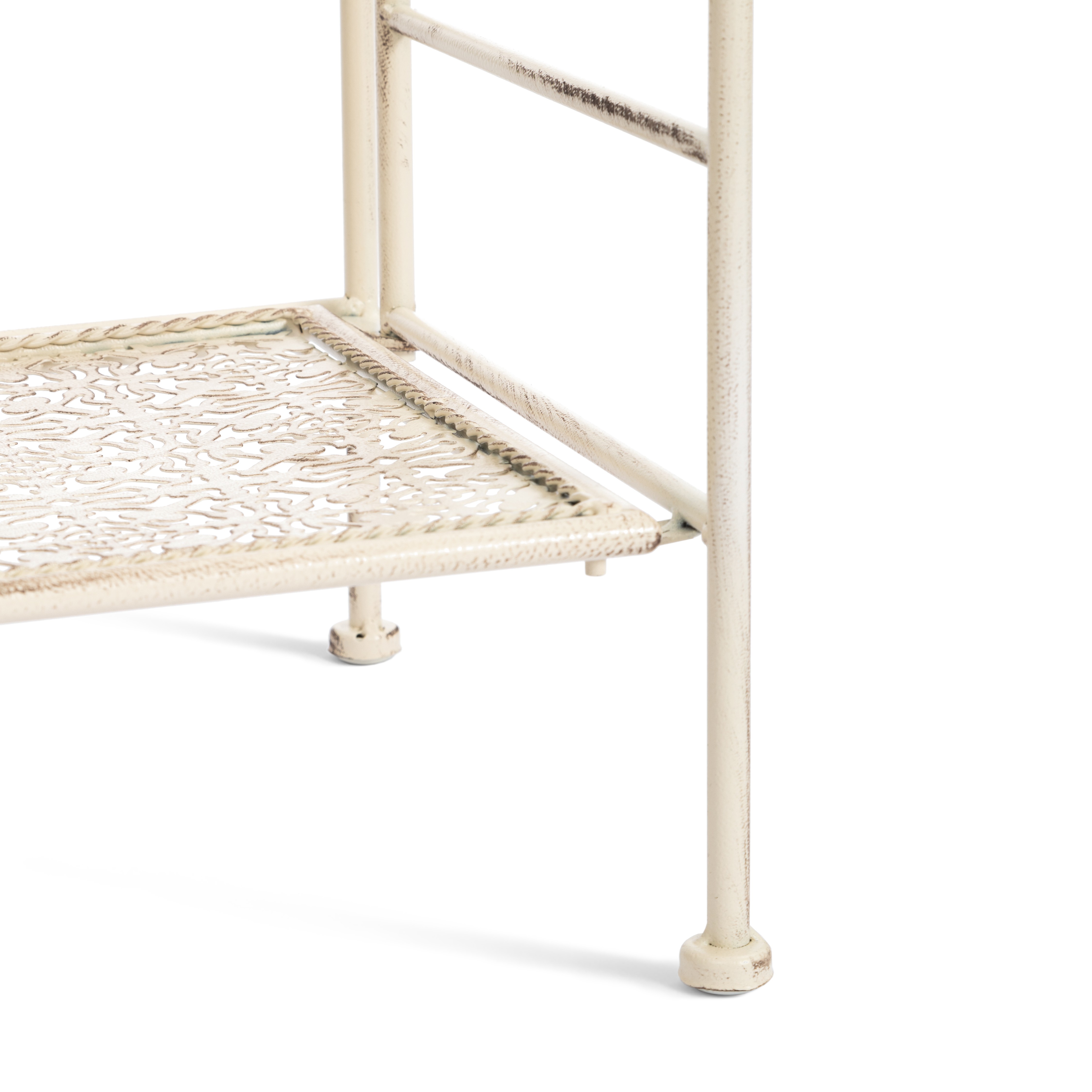 Этажерка TETCHAIR Эмили металл античный белый 60х30х157 см - фото 11