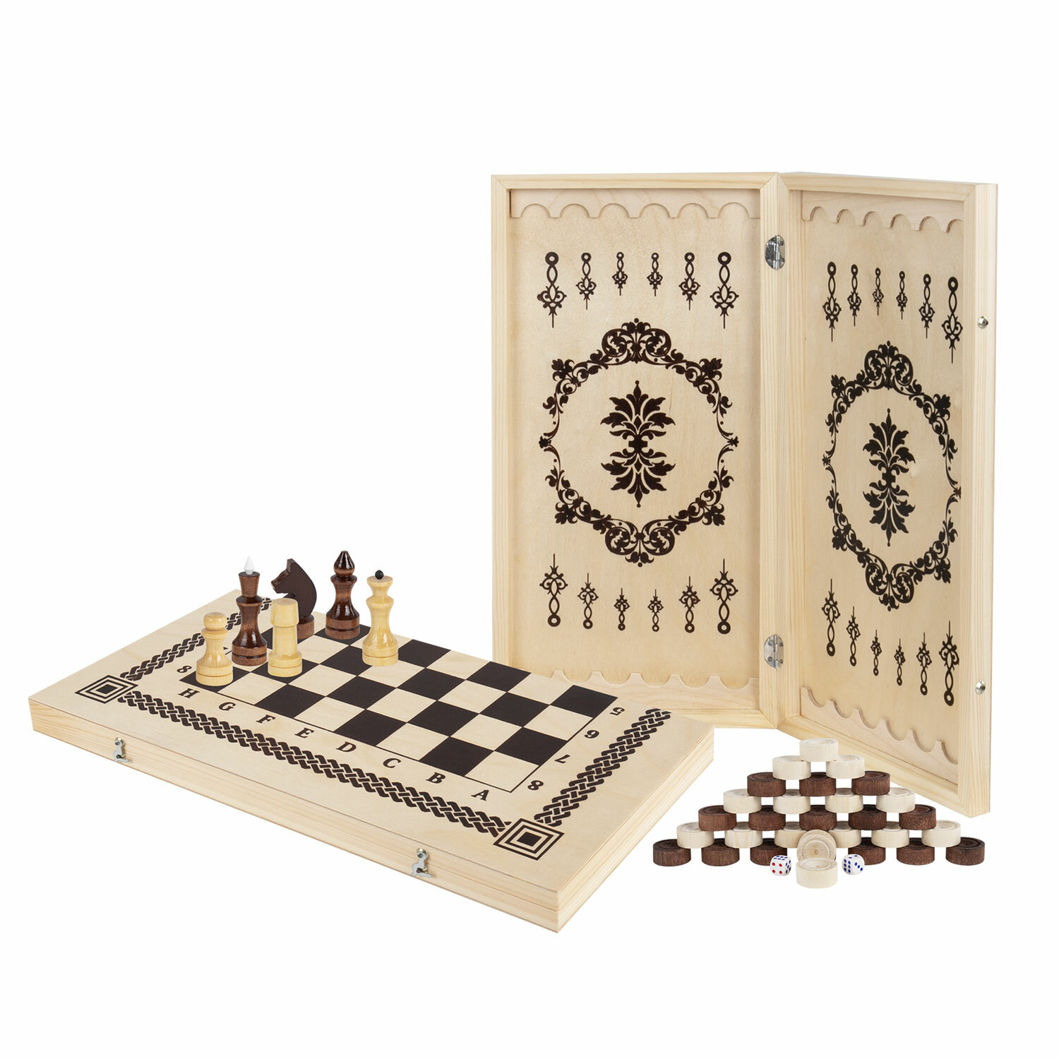 Настольная игра Золотая сказка Шашки Шахматы - фото 12