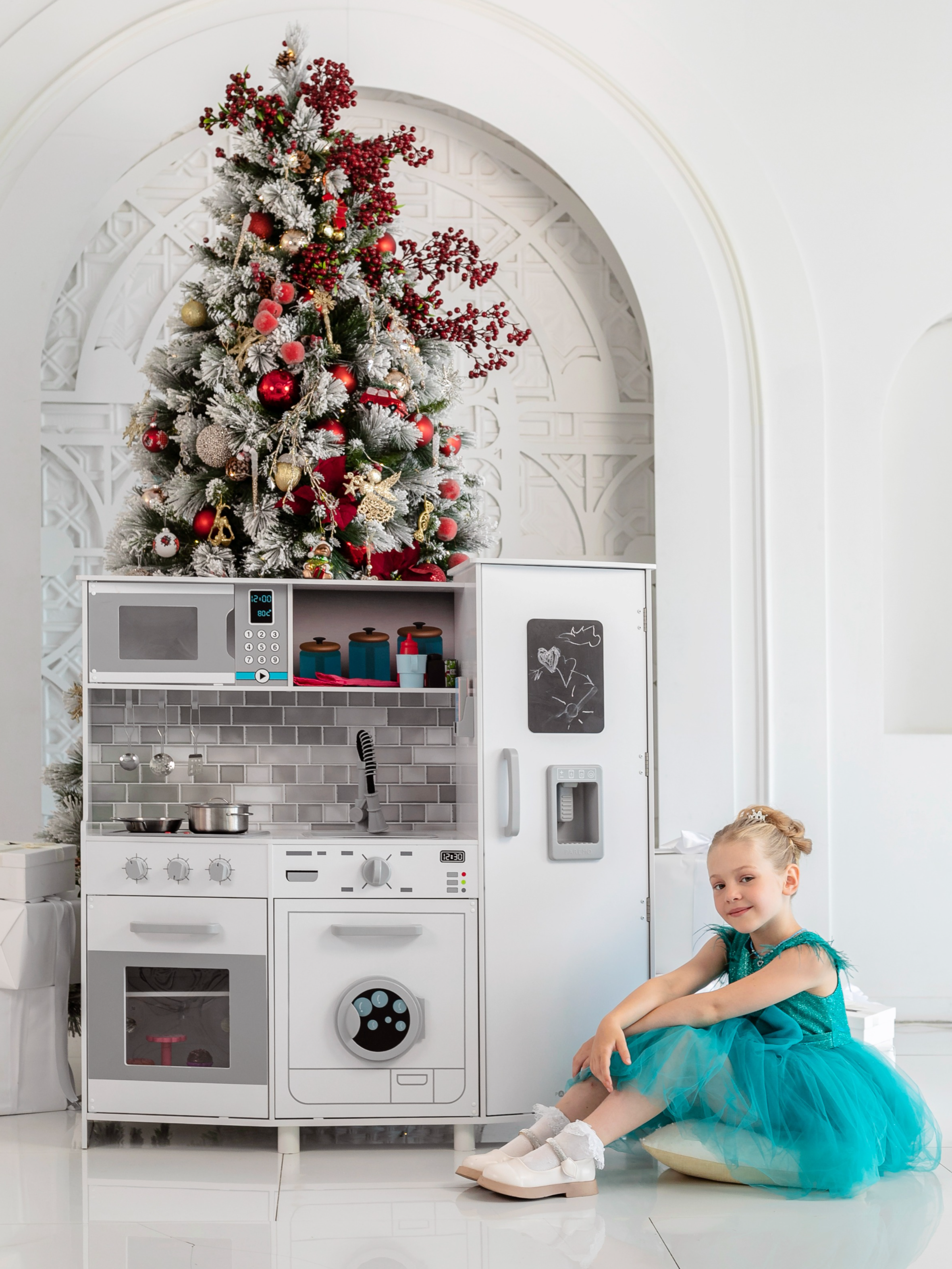 Игрушечная кухня PAREMO с аксессуарами: 10 шт. - фото 1