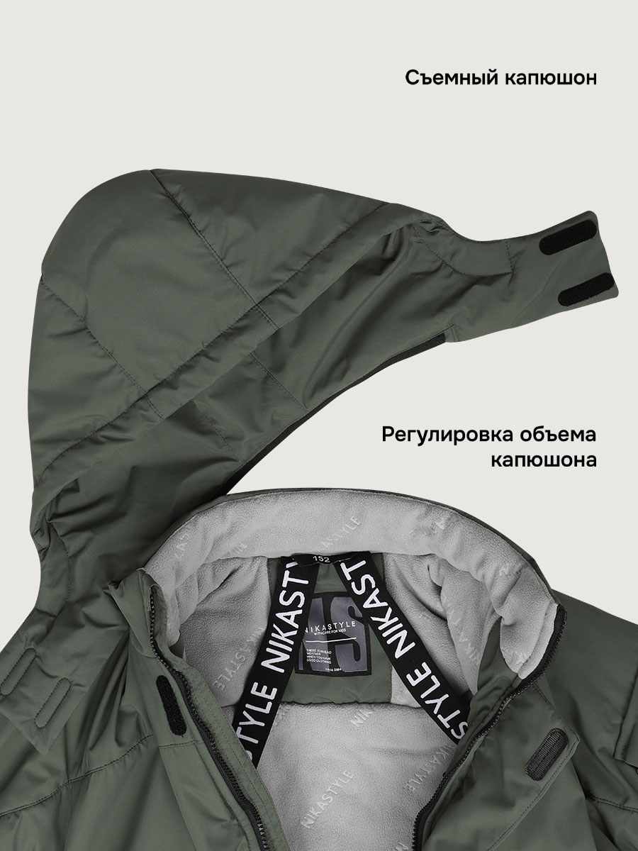 Куртка NIKASTYLE 4з7725 хаки - фото 9