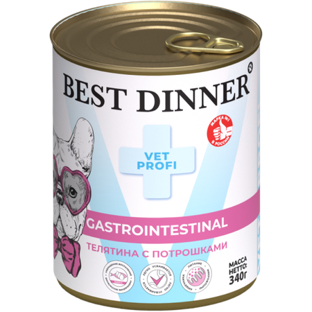 Корм для собак Best Dinner 0.34кг Exclusive Vet Profi Gastro Intestinal телятина с потрошками