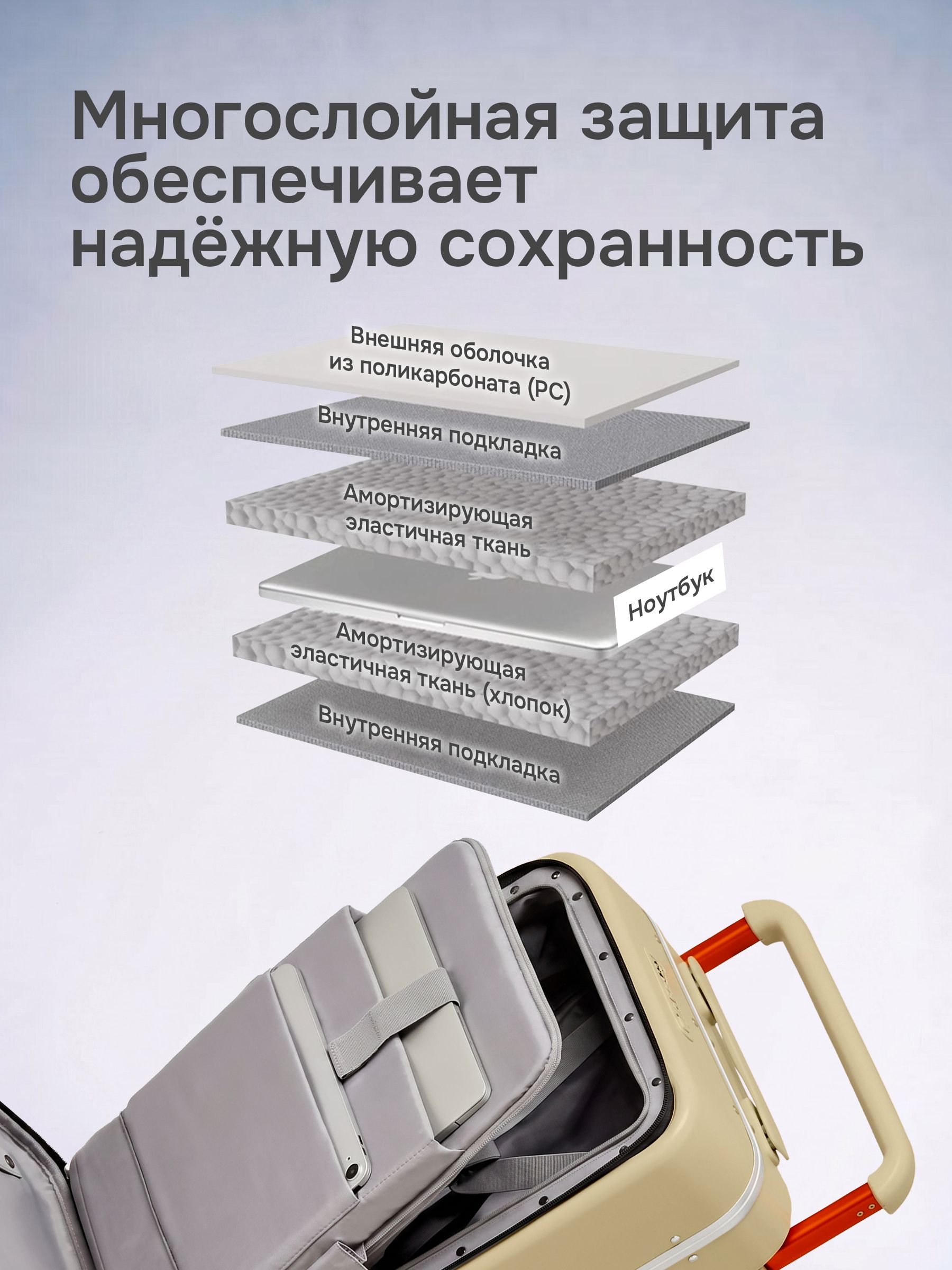 Чемодан MIXI M-9275 - фото 10