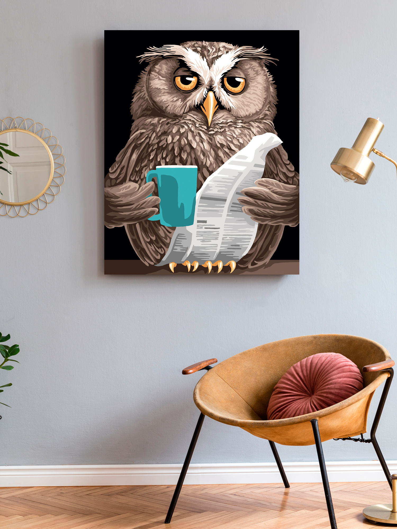 Картина по номерам Art on Canvas Утро совы в ассортименте - фото 3