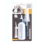 Набор для вскармливания котят и щенков M-PETS бутылочка 5 сосок ёршик 66.5мл