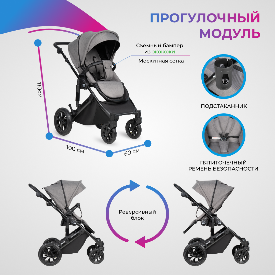 Коляска 3в1 Farfello Molly Pro - фото 10