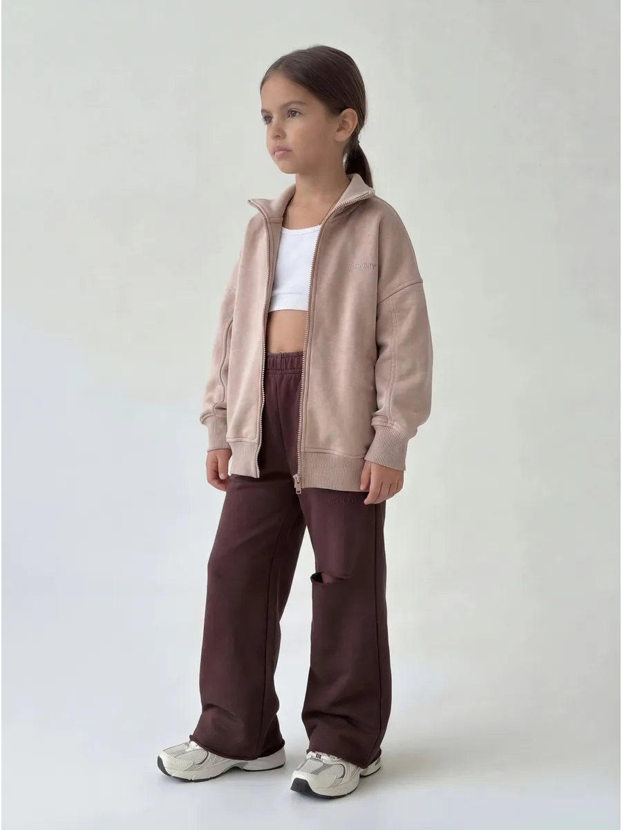 Брюки ROOMY ESSENCE STREETjog/brown - фото 7