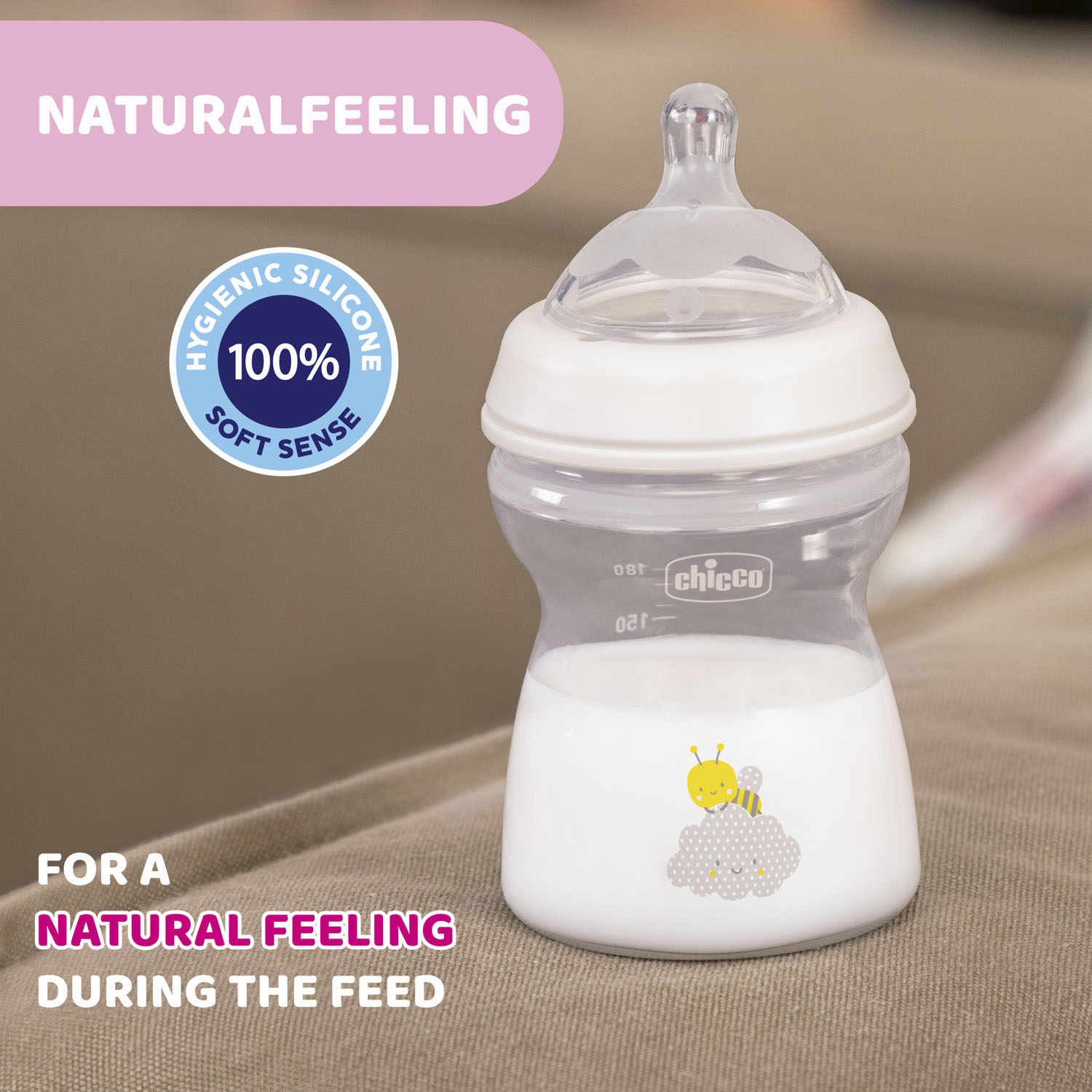 Бутылочка Chicco Natural Feeling 250 мл - фото 6