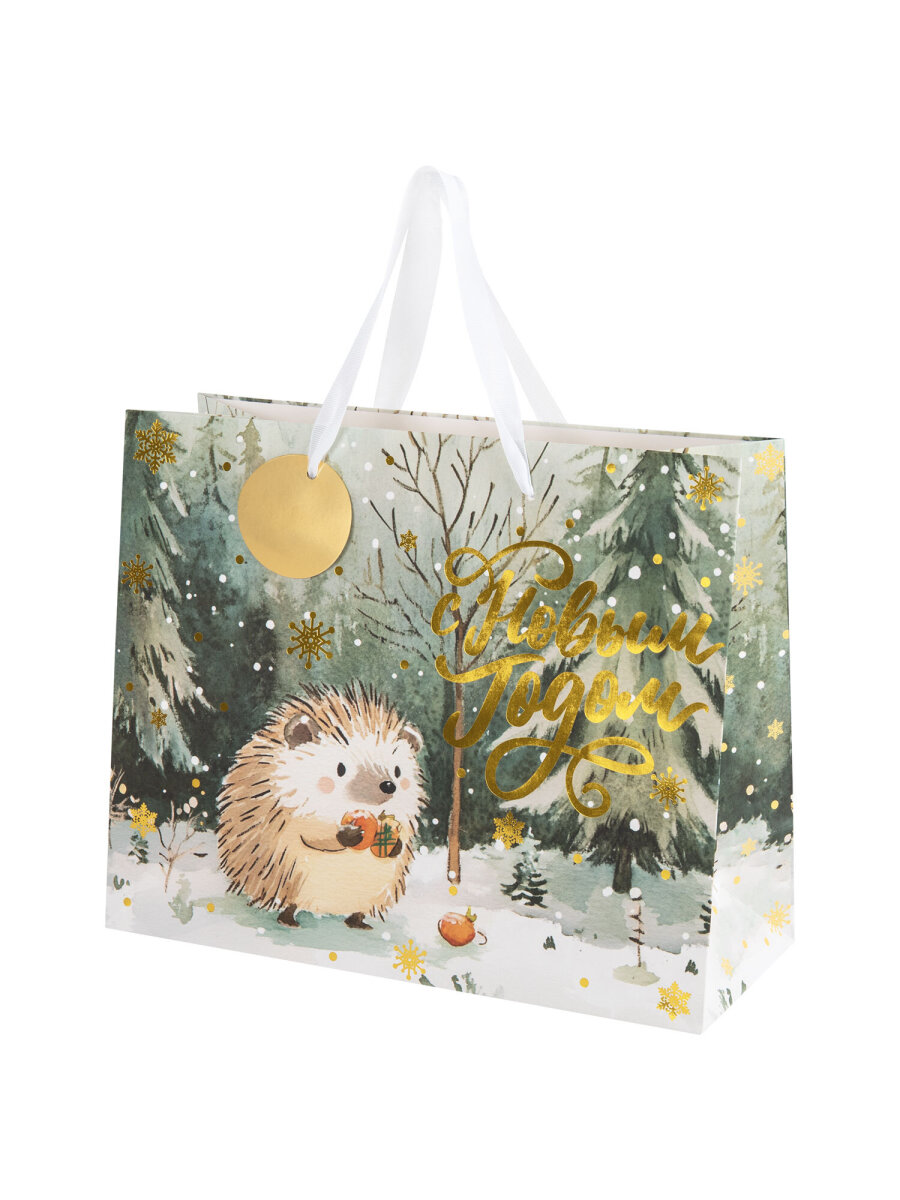 Пакет подарочный новогодний Золотая сказка пакетики для подарков и сладостей набор 4 штуки - фото 9