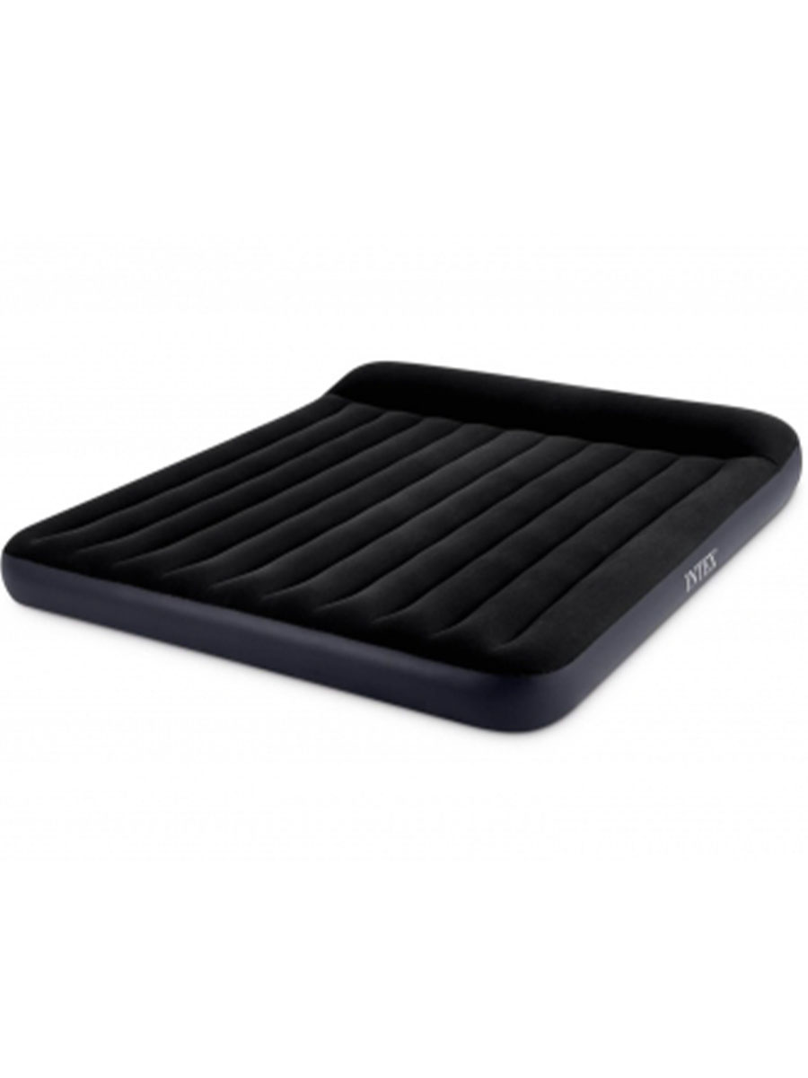 Матрас надувной Intex С подголовником / PILLOW REST CLASSIC AIRBED/ 183x203x25см - фото 1