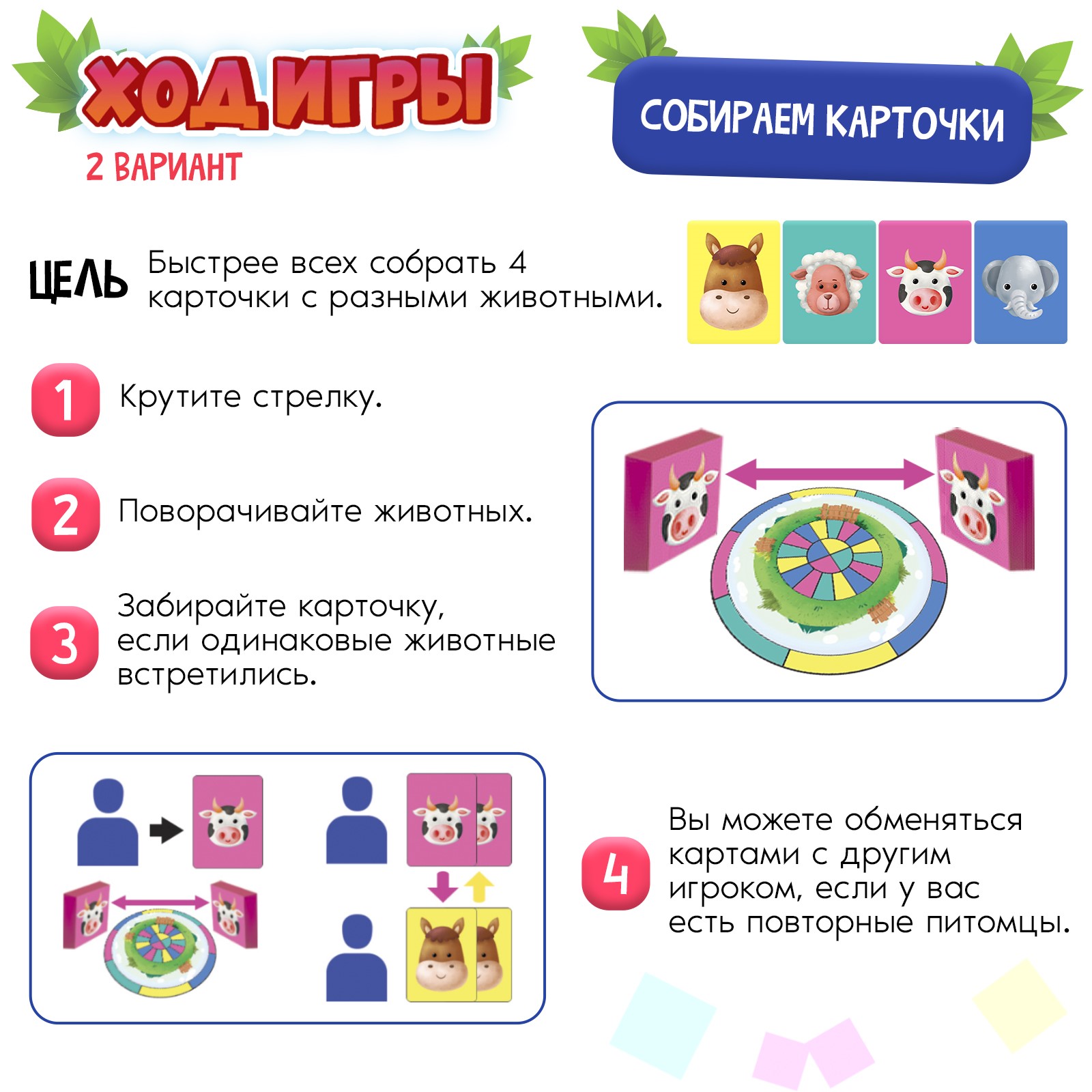 Настольная игра Лас Играс KIDS Шустрые зверушки - фото 4