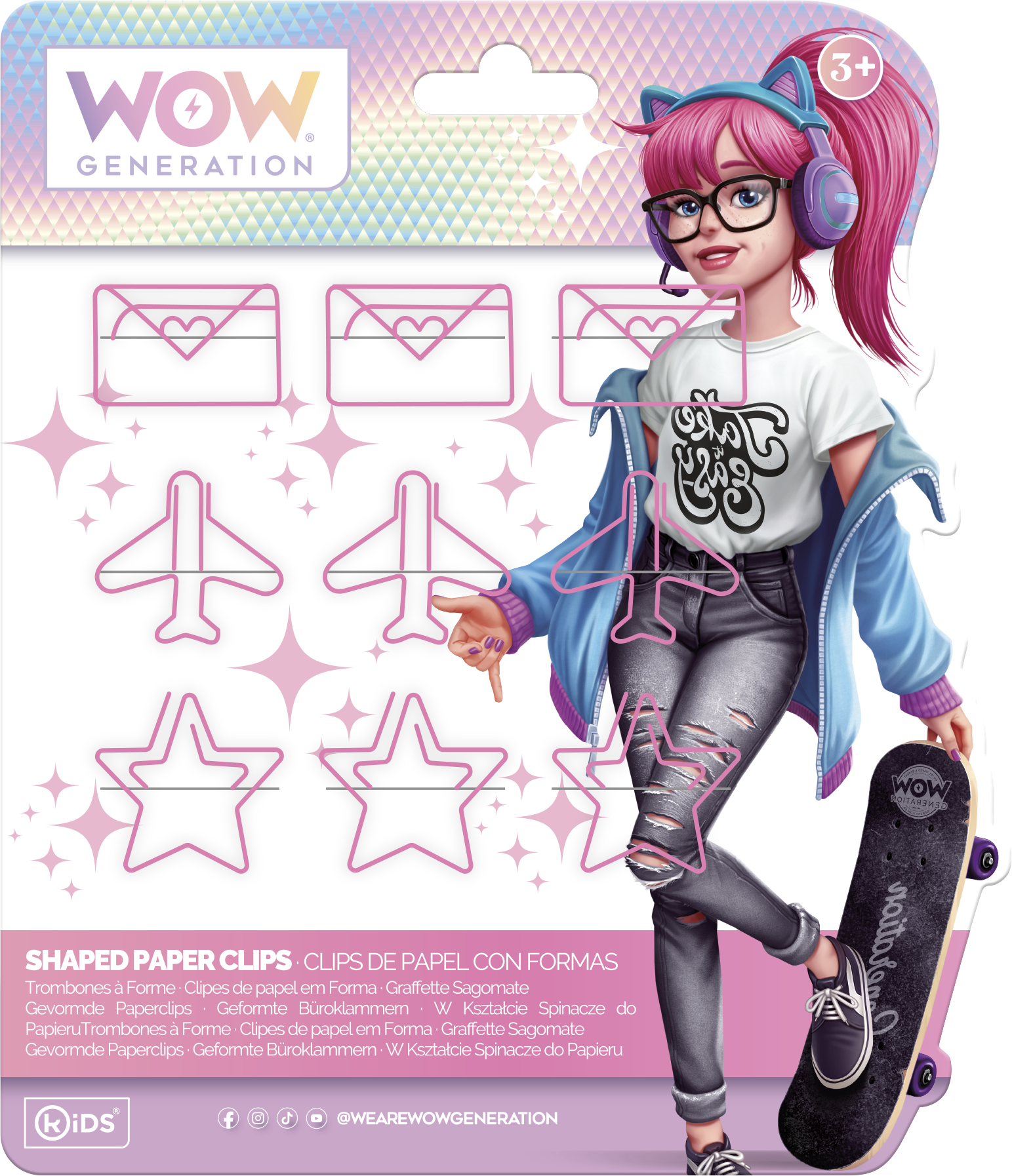 Скрепки WOW Generation 9 шт. - фото 1