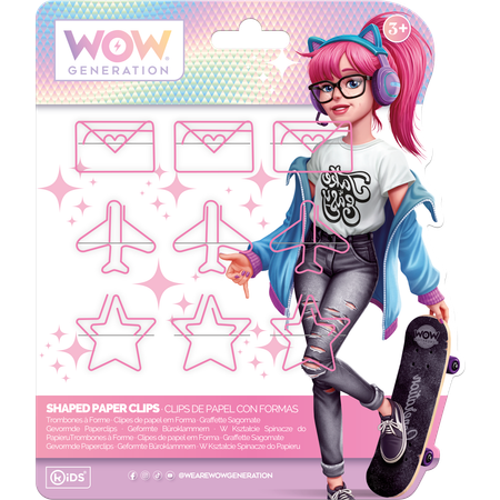 Скрепки WOW Generation 9 шт.