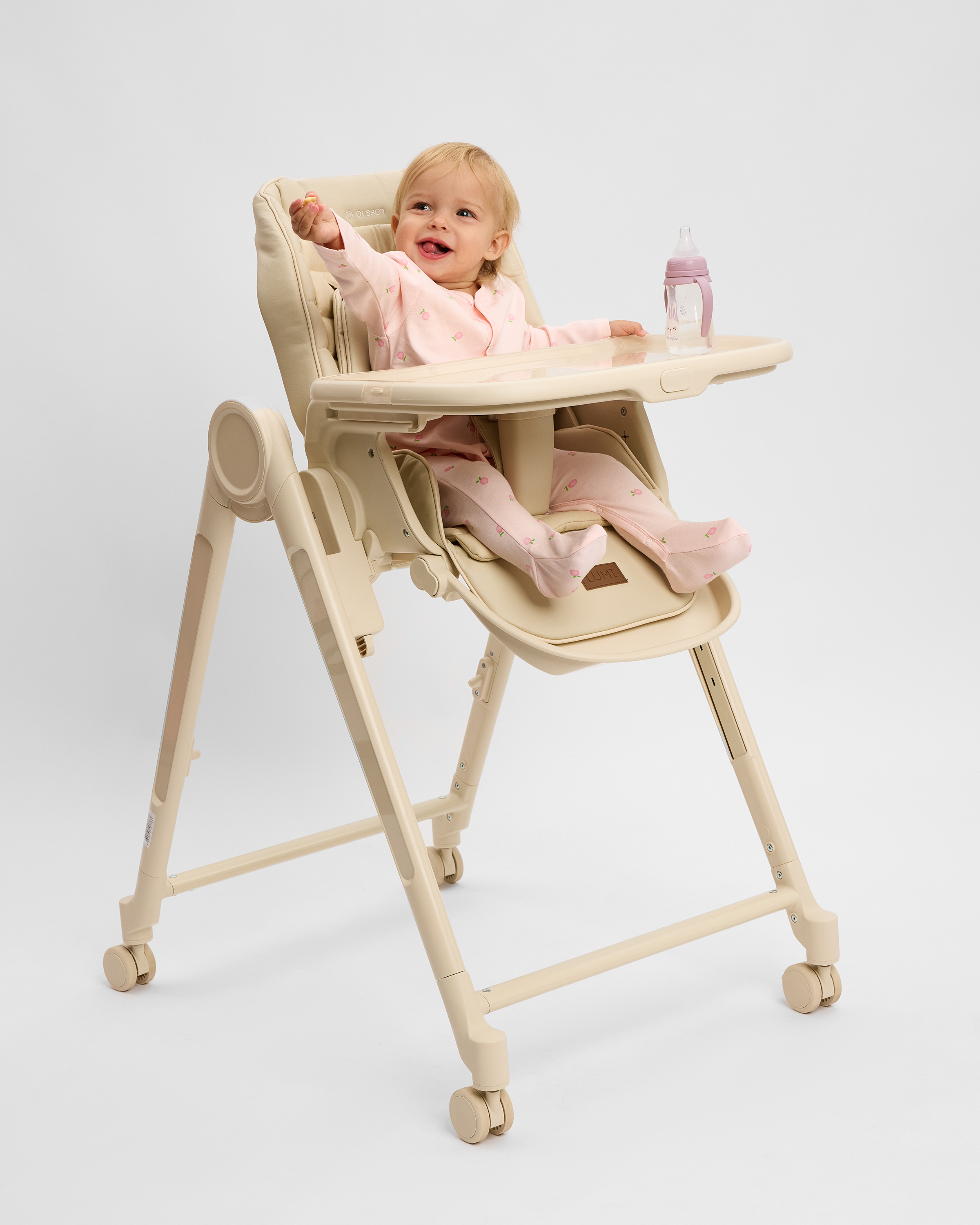 Стульчик для кормления Olsson Lumi бежевый - фото 9