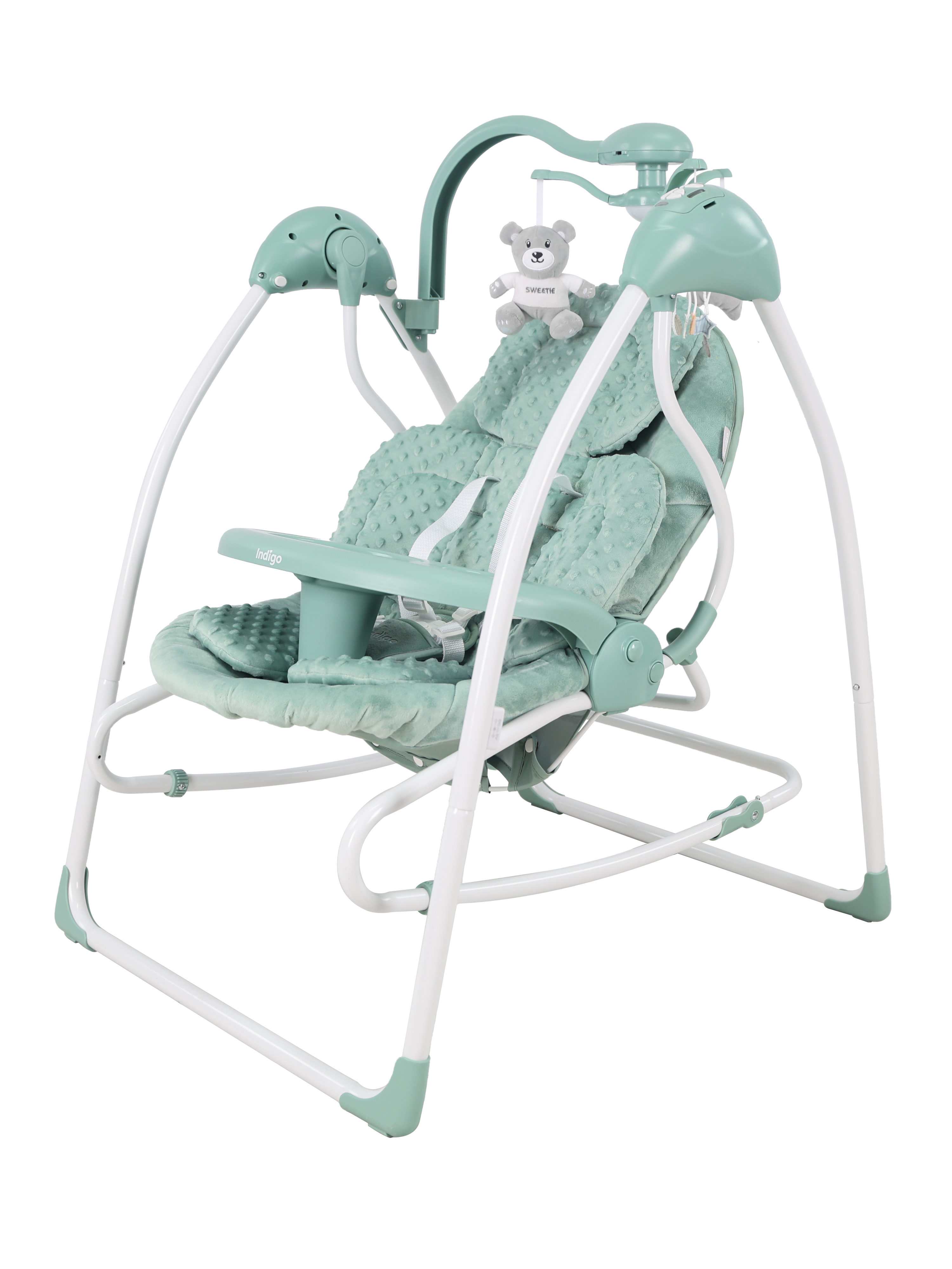 Качели Indigo Fresh зеленый-серый - фото 1