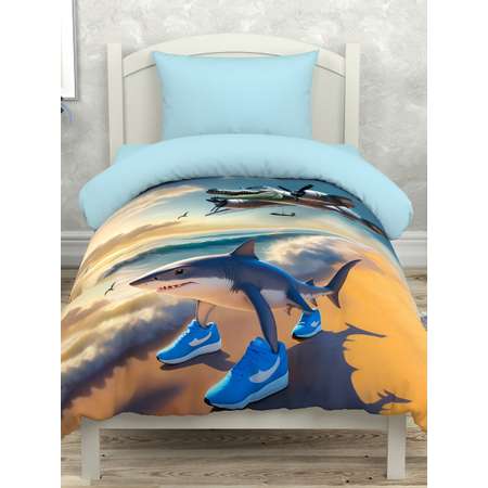 Комплект постельного белья BRAVO kids dreams Крокодило поплин полутораспальный 3 предм.