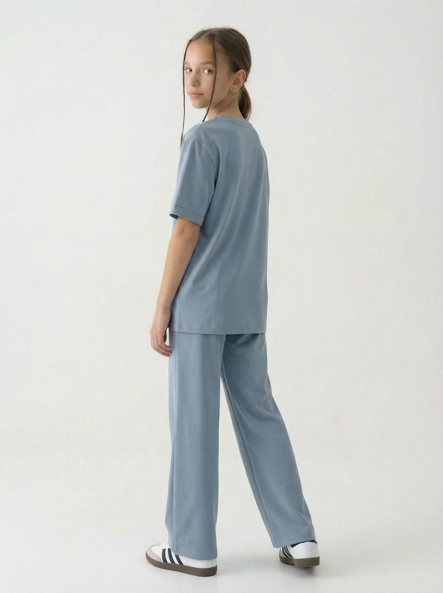 Костюм KiMMi co К-14087060 серо-голубой - фото 8