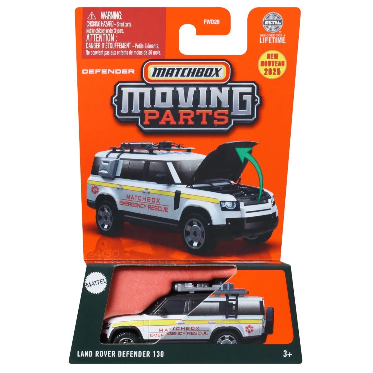 Автомобиль Matchbox Land Rover Defender 130 FWD28 - фото 4