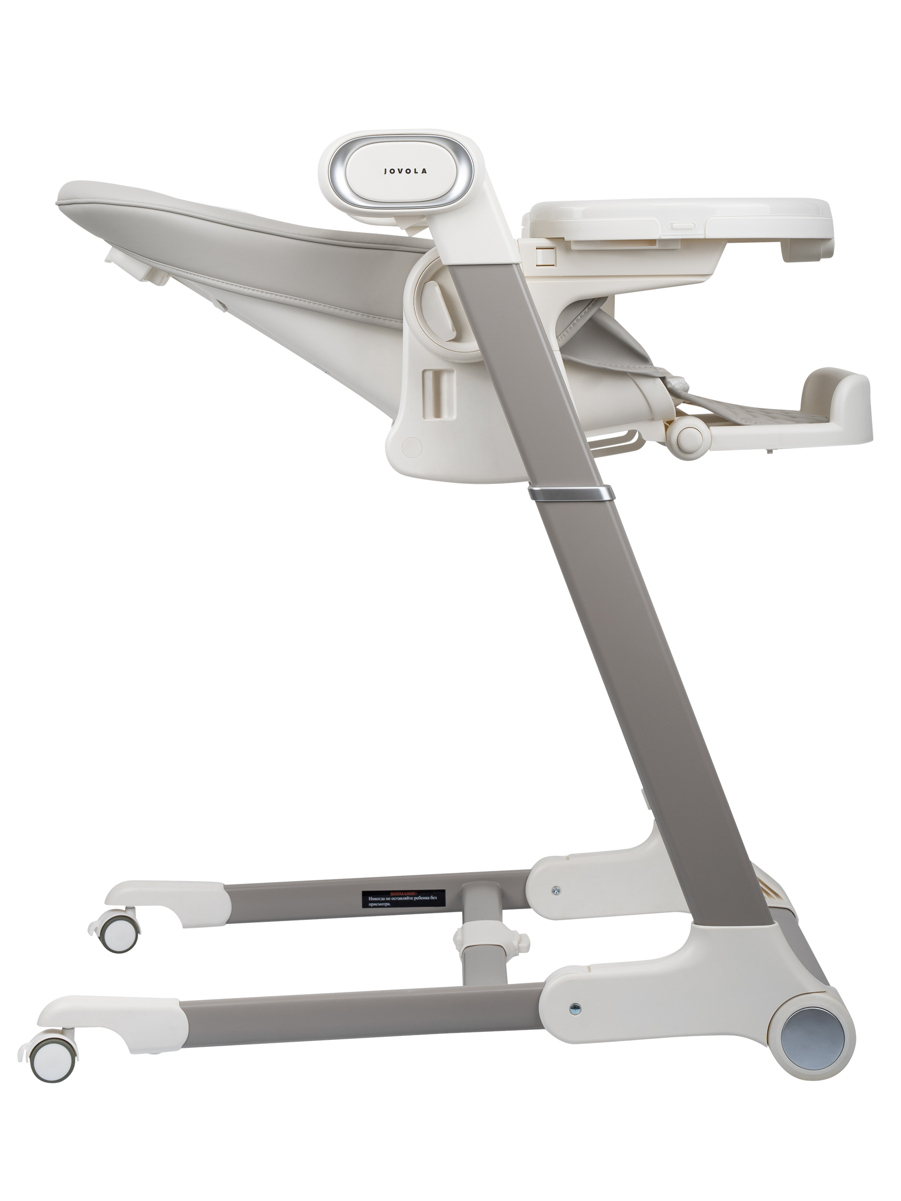 Стульчик для кормления JOVOLA Loki с функцией электрокачели серый - фото 18