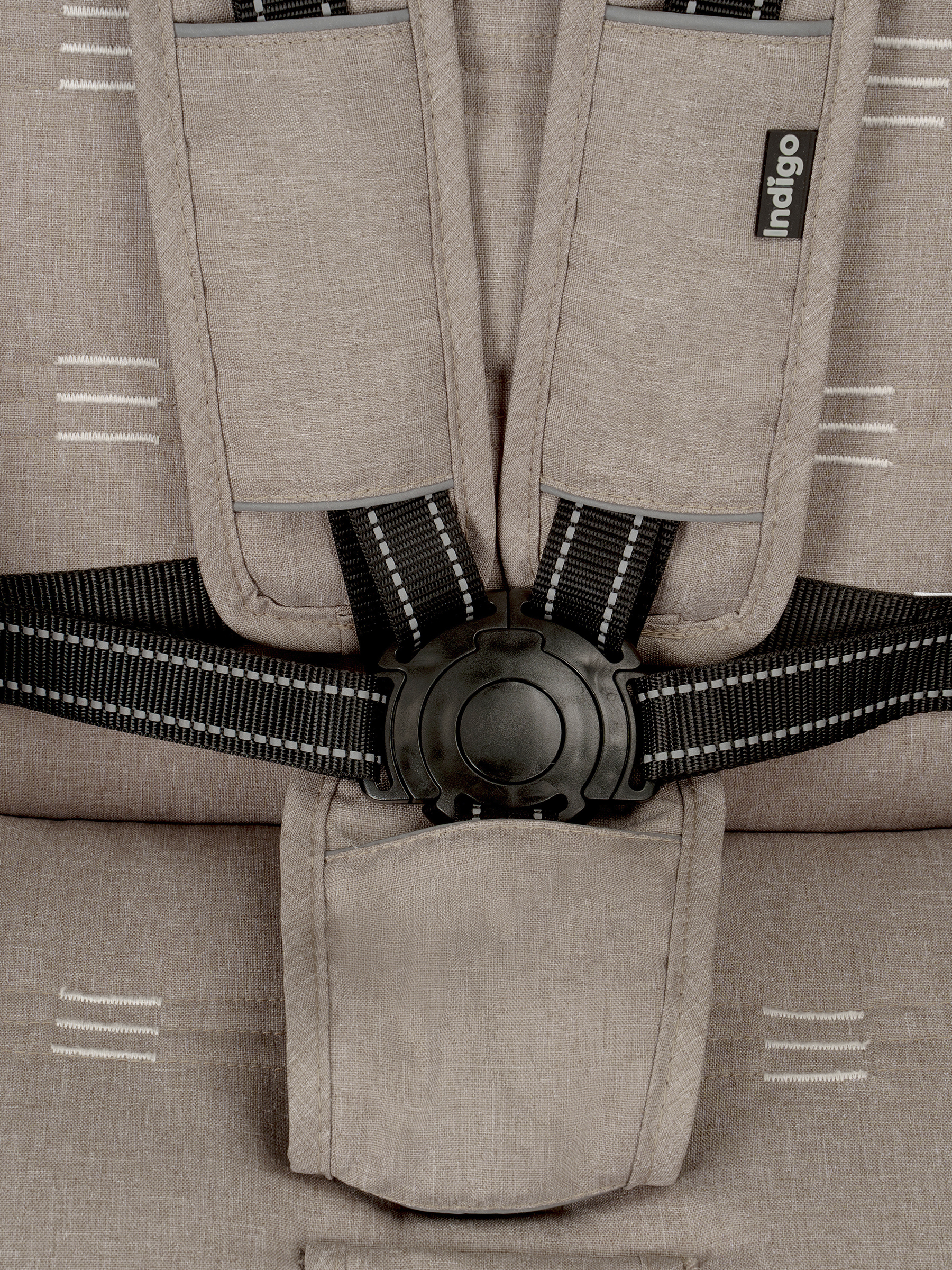 Коляска прогулочная Indigo Mega бежевый - фото 22