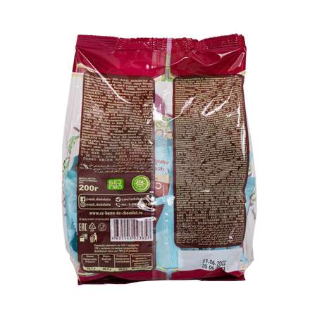 Мультизлаковые конфеты Co barre de CHOCOLAT С белой кондитерской глазурью с цельным миндалем 200 г