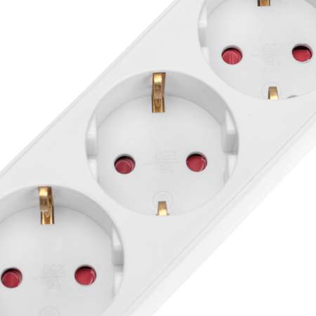 Удлинитель REXANT Standard 3 метра 3 гнезда с/з с выключателем 2 USB белый