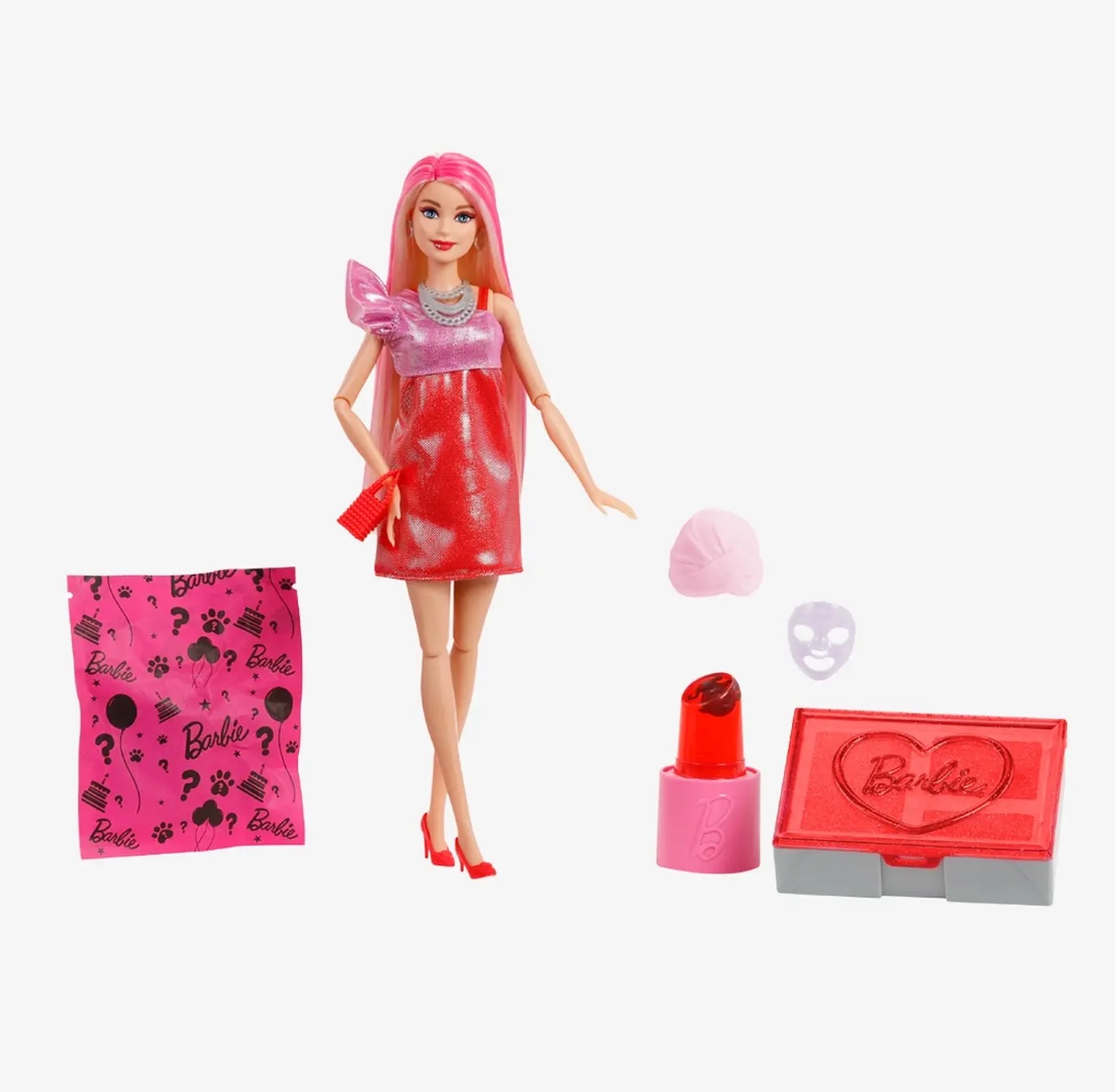 Кукла модельная Barbie шарнирная Mattel +10 сюрпризов высота 29 см JFY68 - фото 4