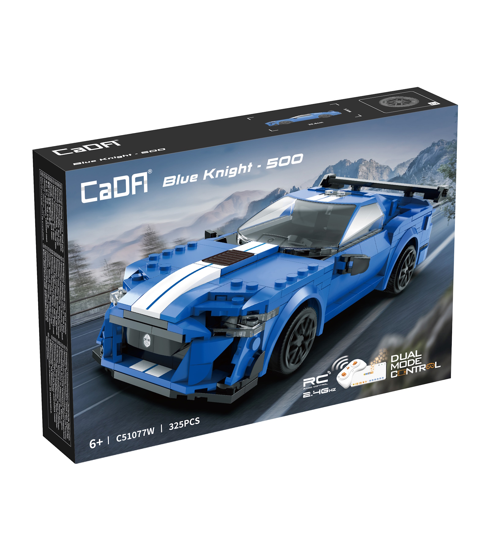 Конструктор CaDa Blue Knight 325 дет. - фото 4