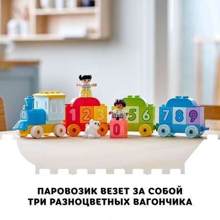 Конструктор LEGO DUPLO Поезд с цифрами-учимся считать сборная игровая модель