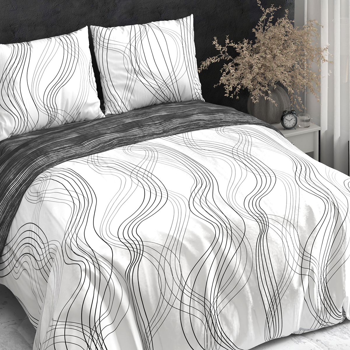 Комплект постельного белья BRAVO Графит евро 4 предм. - фото 8