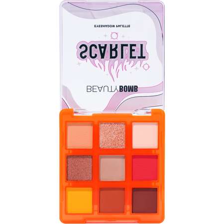 Палетка теней Beauty Bomb Eyeshadow palette Scarlet тон 01