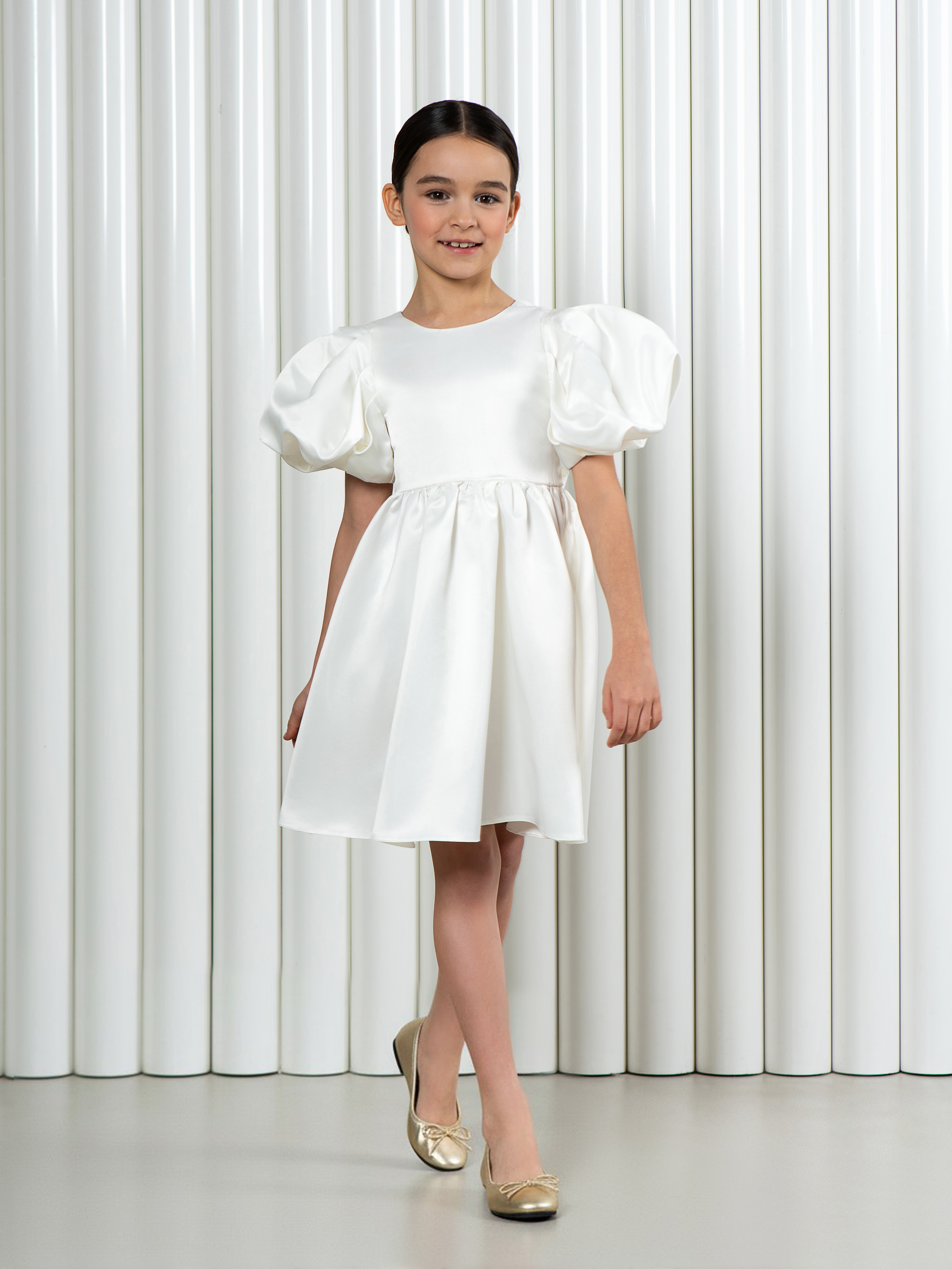 Изображение товара Платье LisaWeta 128 — нарядное миди для девочки с рукавами-фонариками